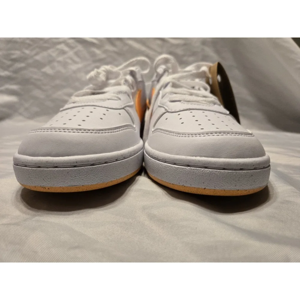 Nike Court Borough Low Recraft 5.5Y Orange/White‎ Sneakers Shoes NEW Hot Colors!